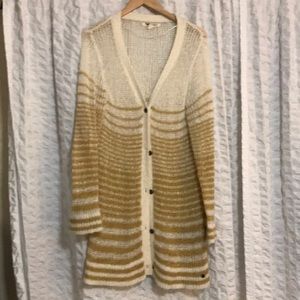 Roxy XL long cardigan open stitch